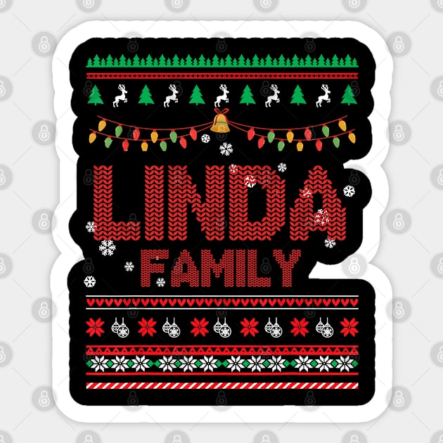 Linda Family Christmas, Name Xmas , Merry Christmas, Name , Birthday, Middle name Sticker by sketchraging